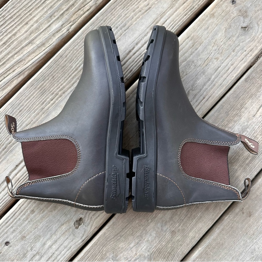 Blundstone 500 Chelsea Boots Stout Brown 9.5 10.5 - Picture 4 of 11
